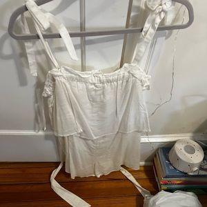 Princess Polly smocked tie romper